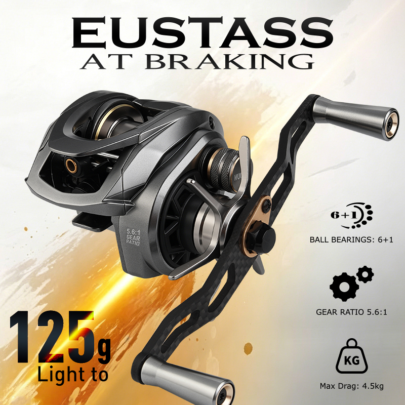 Spincast Reel - รอกเบทคาสติ้ง LEYDUN EUSTASS น้ำหนักเบาพิเศษ 125 กรัม