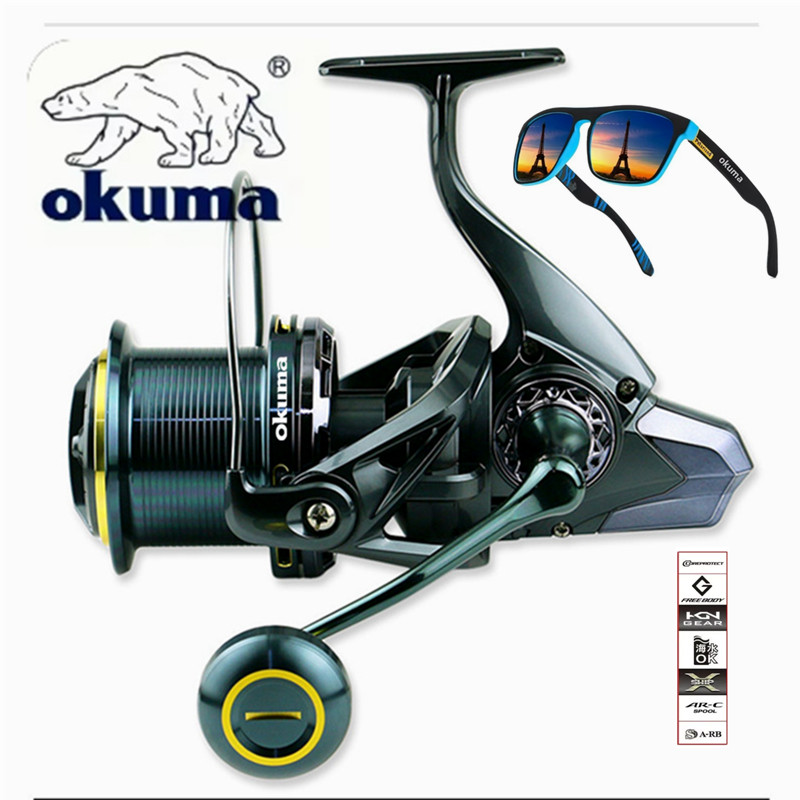 รอกตกปลา OKUMA รุ่น 9000-14000 - Daiwa Reel Bg บทวิจารณ์และราคา